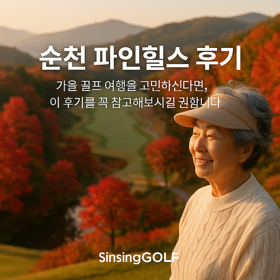 [순천 파인힐스 후기] 시니어 골퍼의 가을 라운딩, 이래서 추천합니다