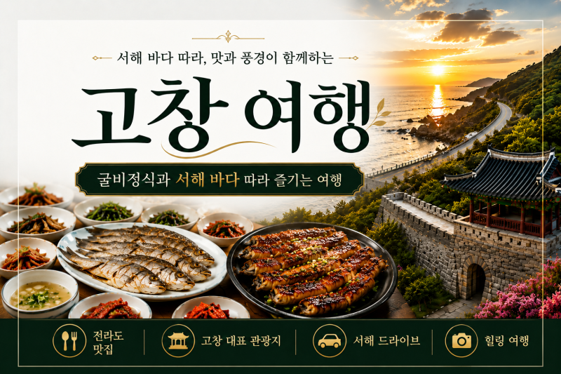 고창 여행: 굴비정식과 서해 바다 따라 즐기는 힐링 코스