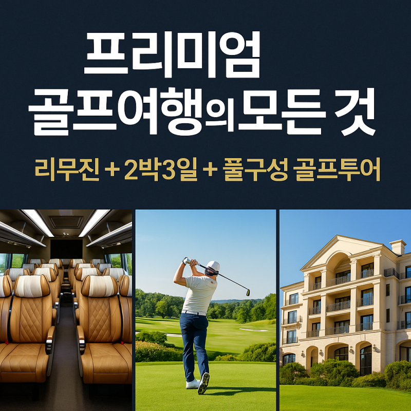 [마감임박] 버스골프투어 끝판왕! 싱싱골프 2박3일 올인클루시브 - 리무진+54홀+5성급 숙박