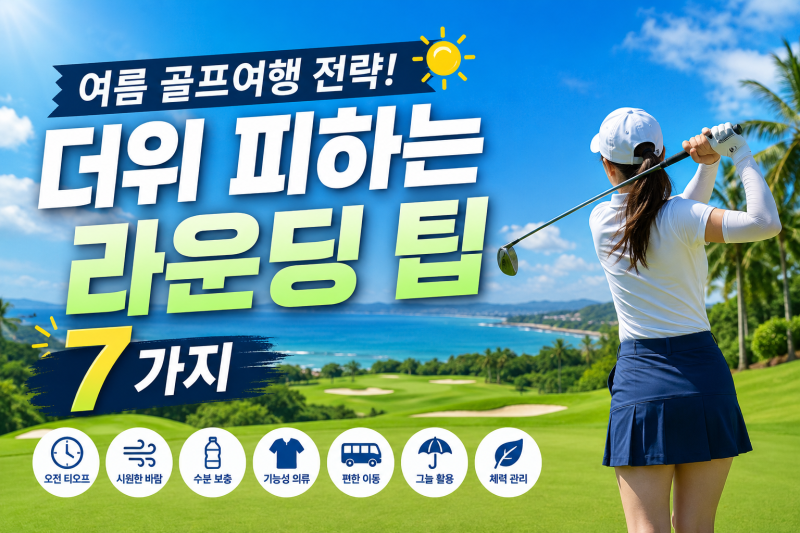 여름 골프여행 전략! 더위 피하는 라운딩 팁 7가지