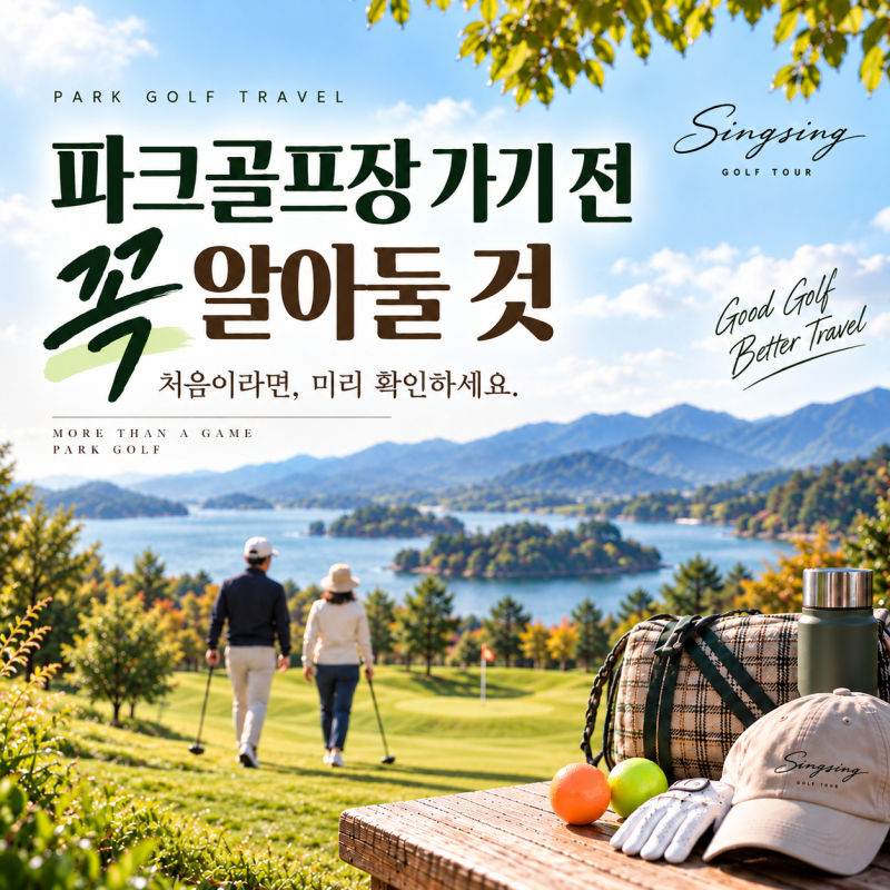파크골프장 가기 전 꼭 알아둘 것